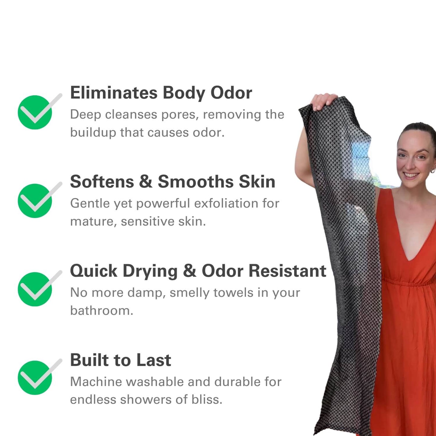 PureReach™ Exfoliating Shower Net